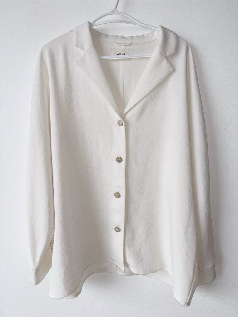 Wilfred Ivory White Freeform Shirt Crepette L